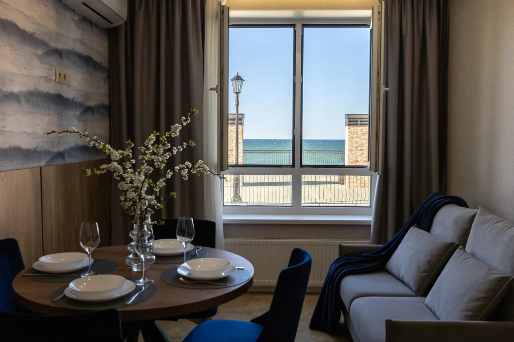 Квартира Апартамент с видом на море, 1 линия Балтийского моря — аренда посуточно в Пионерский