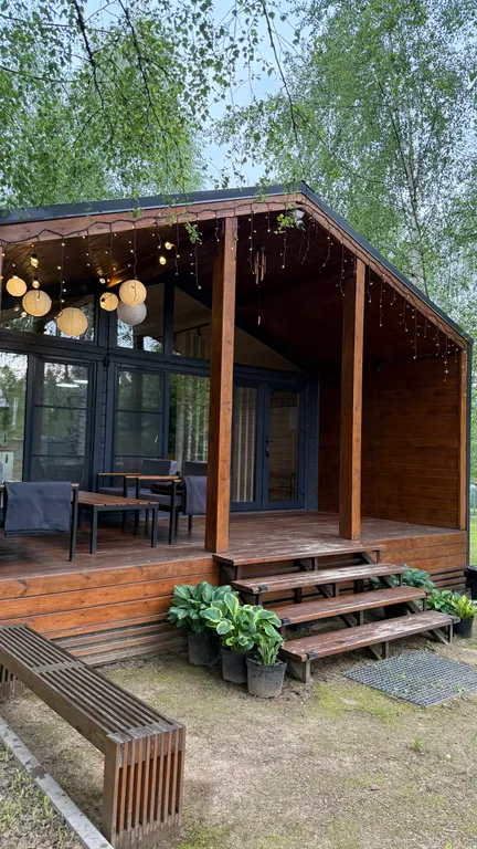 Барнхаус с панорамными окнами Campbin