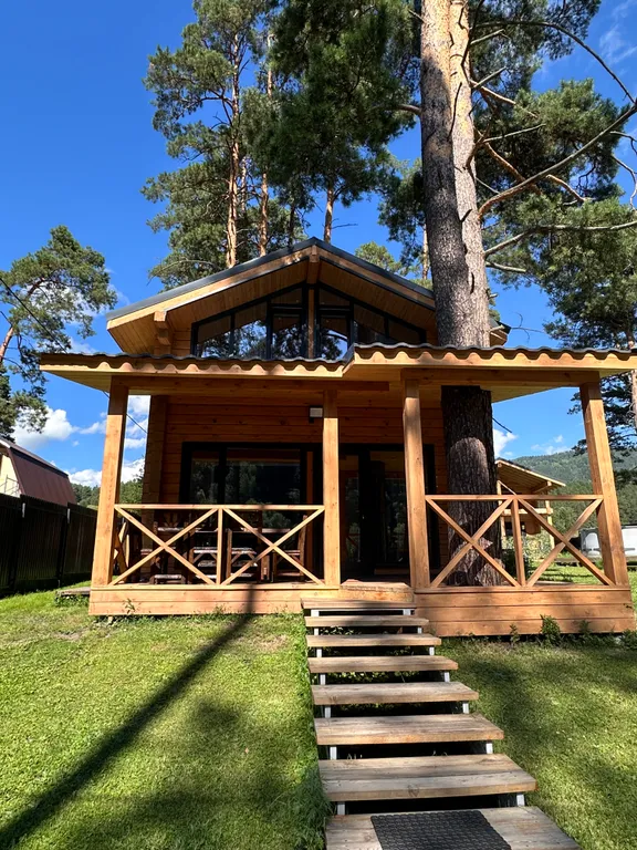 Новый круглогодичный 3-й коттедж на берегу Катуни