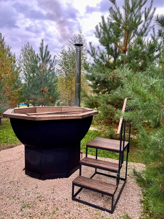 Атмосферный дом в соснах