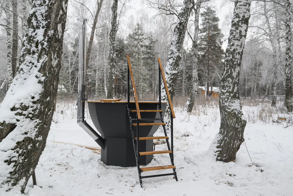 Дом в лесу с Банным чаном у озера