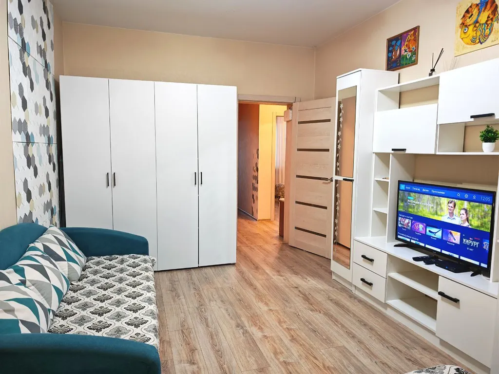 Уютная двухкомнатная квартира на большую компанию