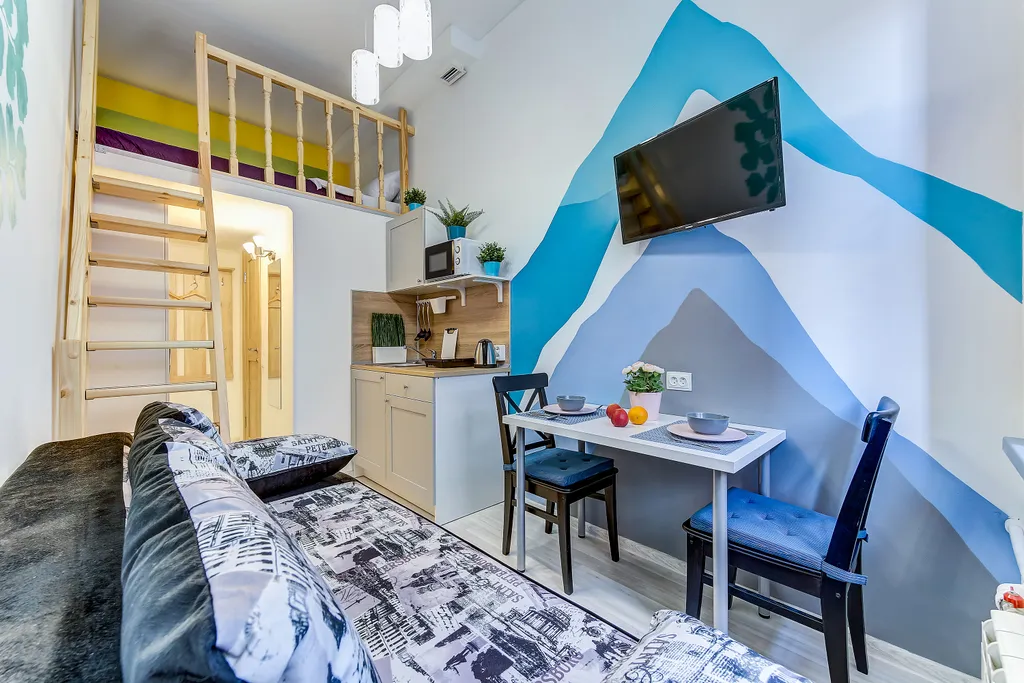 Квартира Квартира Студия у метро Лиговский проспект — Санкт-Петербург