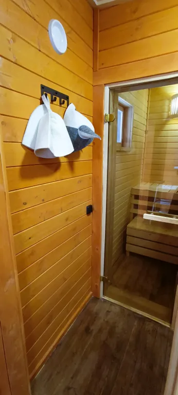 Новый гостевой дом и баня у Горного парка