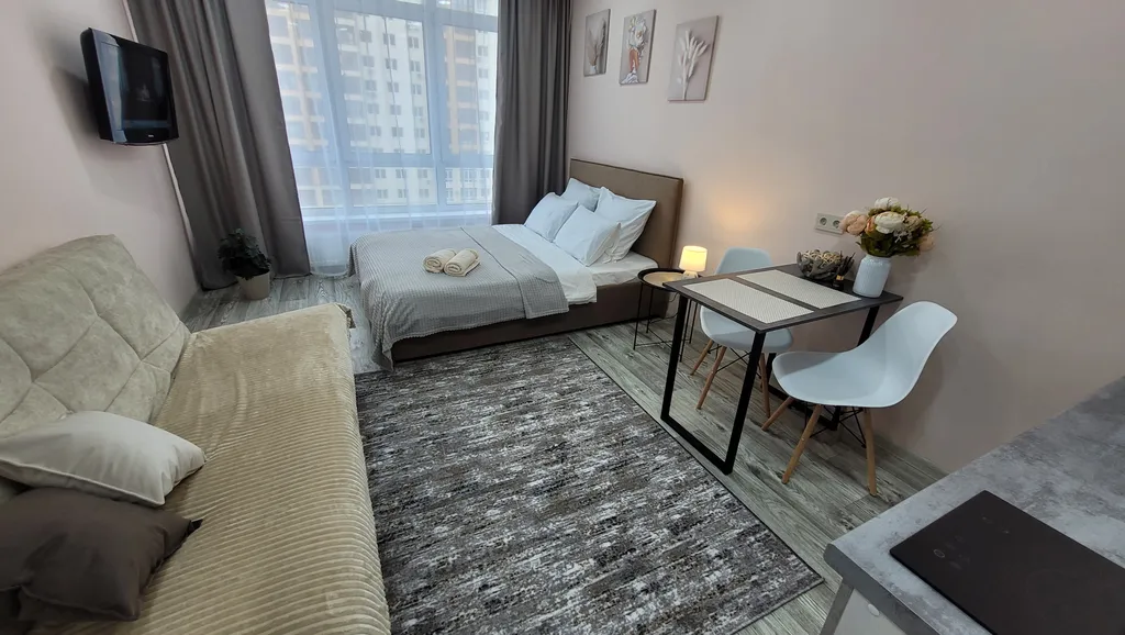 Апартаменты в новом доме около проспекта Ленина и парка Ангелов