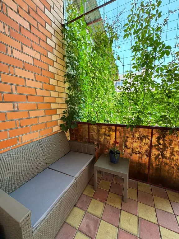 Комната с кухонным уголком и верандой