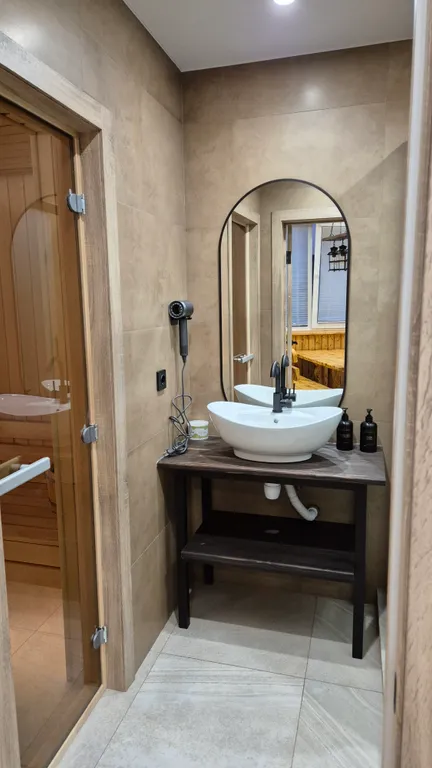 Коттедж Барнхаус с баней, видом на лес — Истра