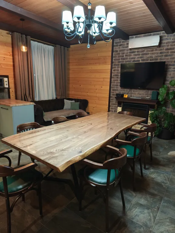 Новый дом с финской сауной, террасой и видом на гору Змейка