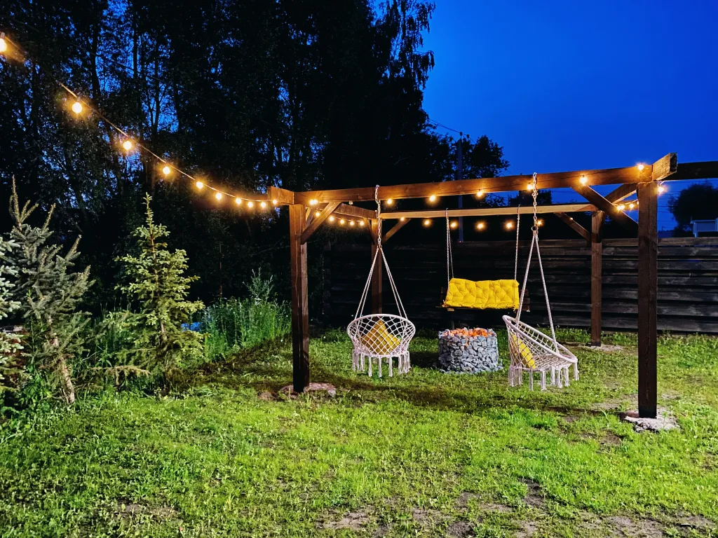 Барнхаус с баней на дровах и чаном SkyLove Glamp