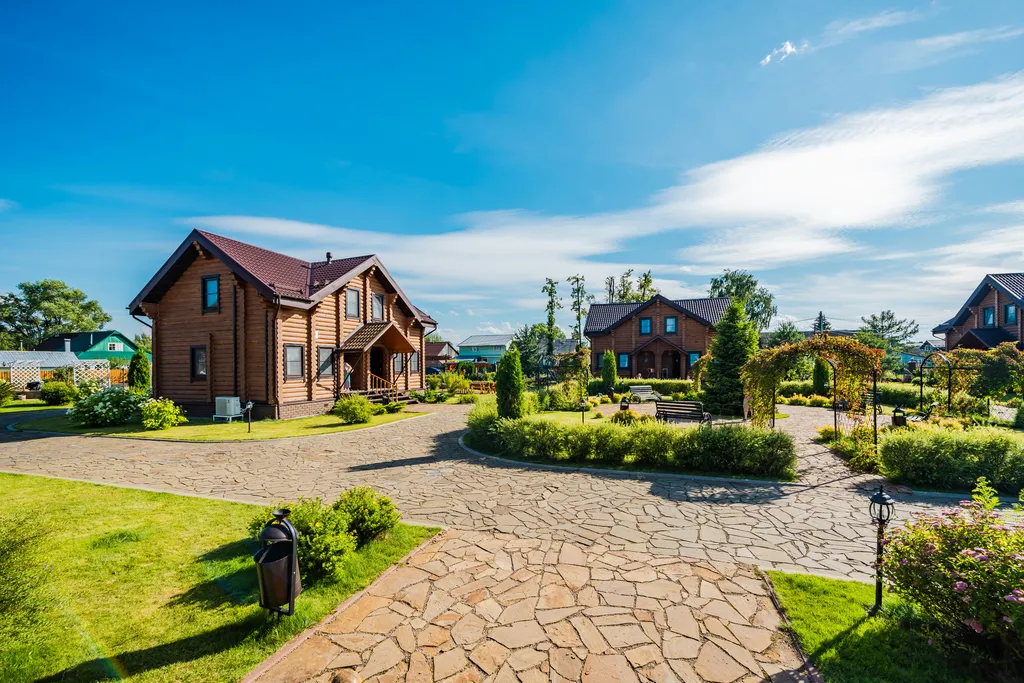 Уютные апартаменты 80 м² c 3-мя спальнями и камином в деревянном доме