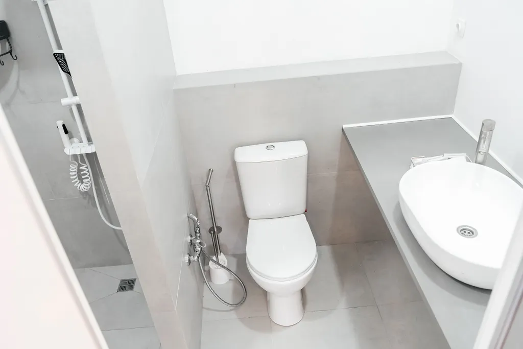 Современный трехместный номер в доме с видом на океан и вулканы