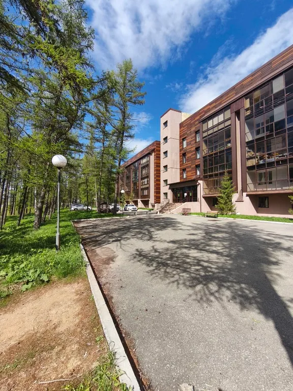 Квартира на берегу озера банное в лесной чаще из лиственниц