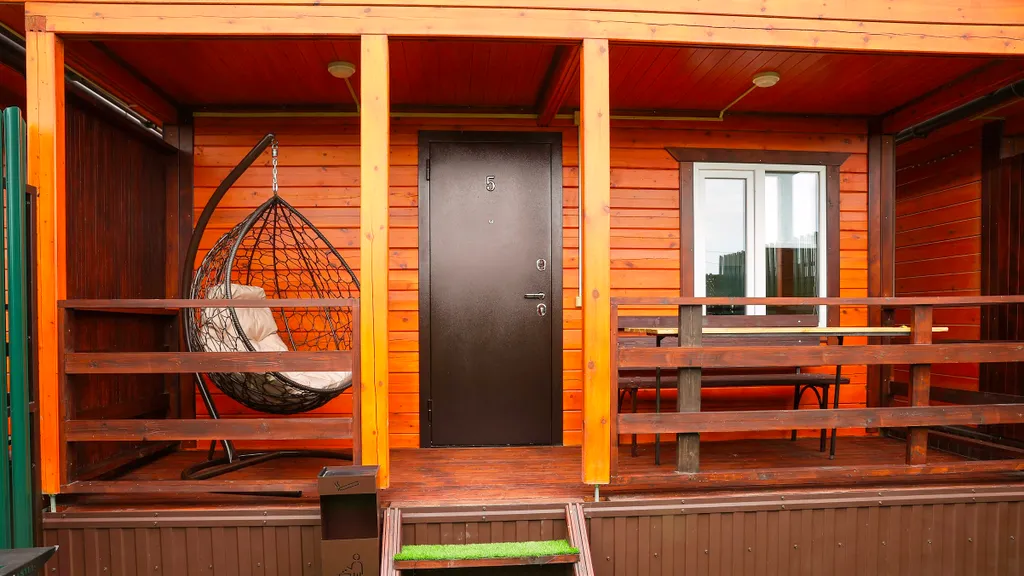 Эко коттедж с видом на море на 6 человек с отдельным двором