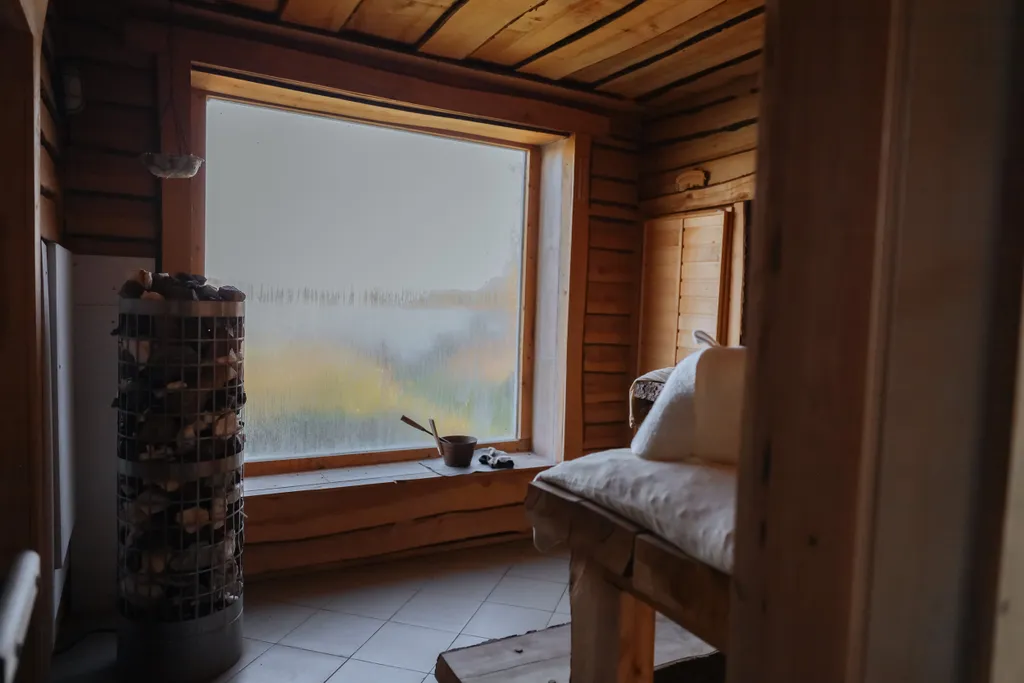 Уникальное панорамное шале с баней прямо на берегу водохранилища