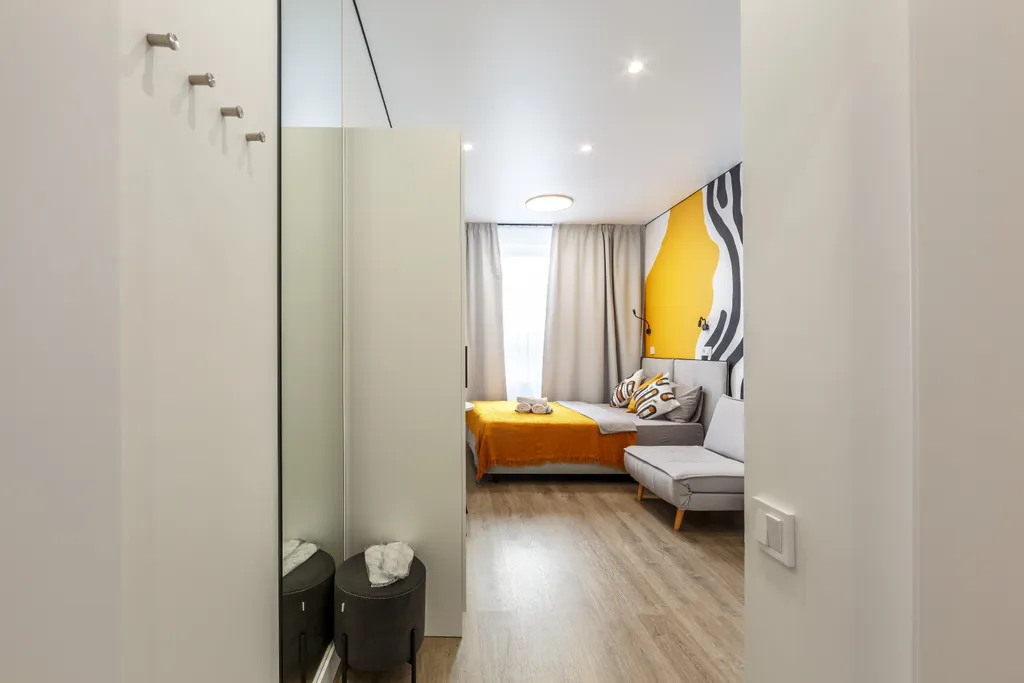 Квартира Квартира Отличная студия на метро Спартак — Москва