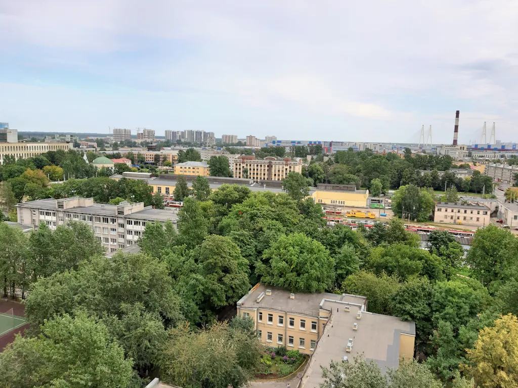 Квартира Квартира с видом на Вантовый мост — Санкт-Петербург