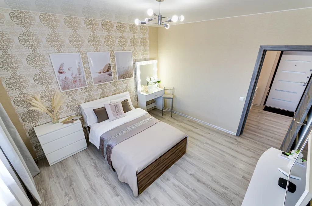 Зеркальный перламутр | Mother of pearl mirror | однокомнатная | 4 гостя