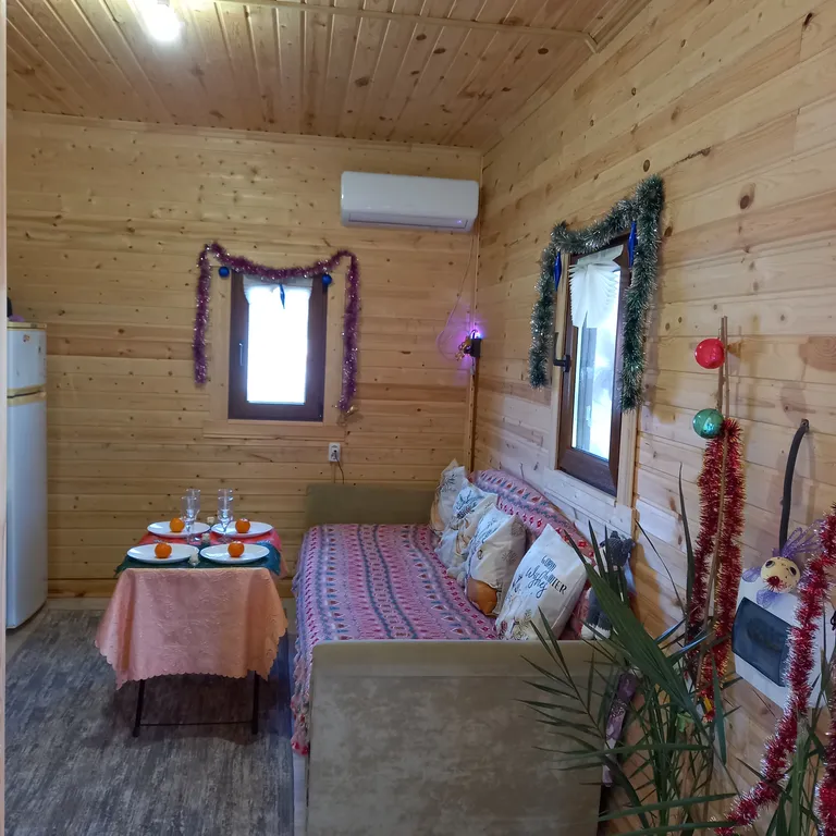 Отдых в уютном, уединенном домике на 6 сотках.