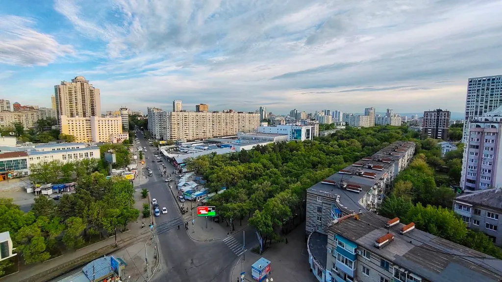 Квартира в центре с видом на город 12 этаж