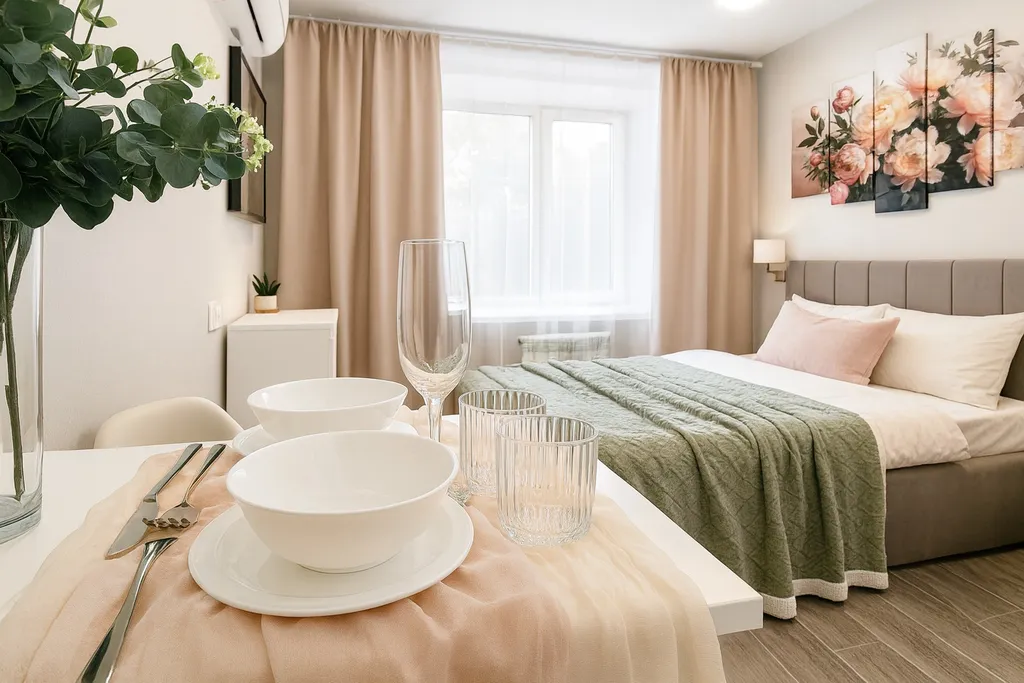 Уютная комната в апарт-отеле на Дворце Спорта