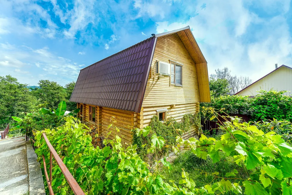 Эко-дом из Сруба с бассейном