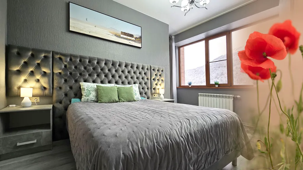 Квартира Большой апартамент в центре с панорамным видом на горы и балконом — аренда посуточно в Красная Поляна