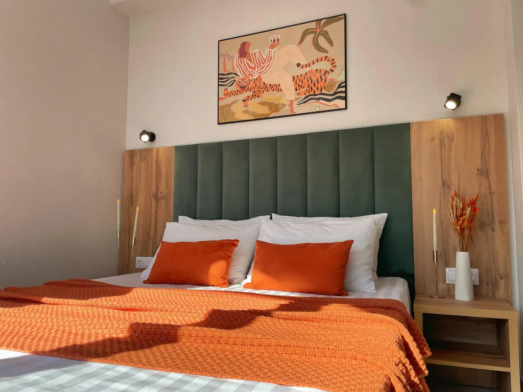 Студия с балконом, видом на море, 3 минуты до пляжа