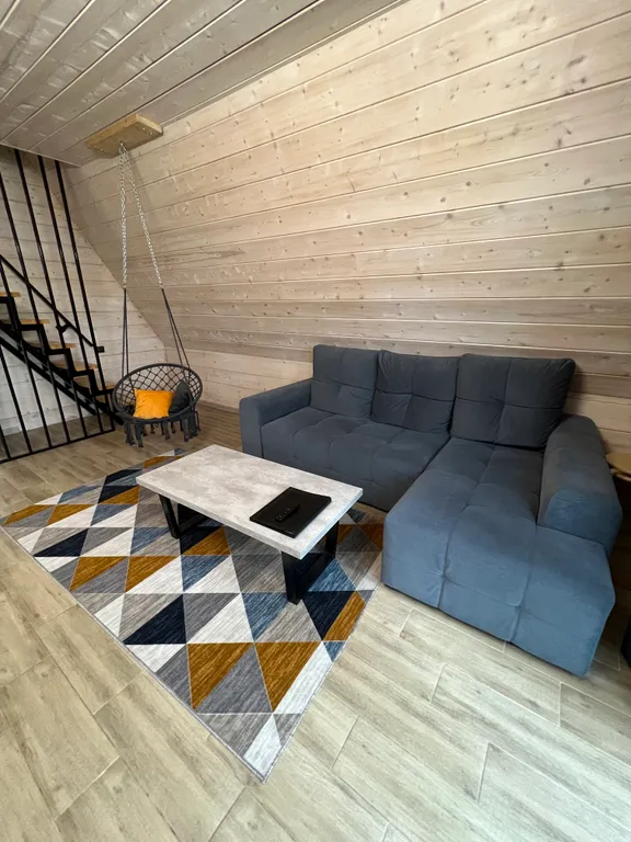 Коттедж aframe на 6 персон с купелью и баней на дровах