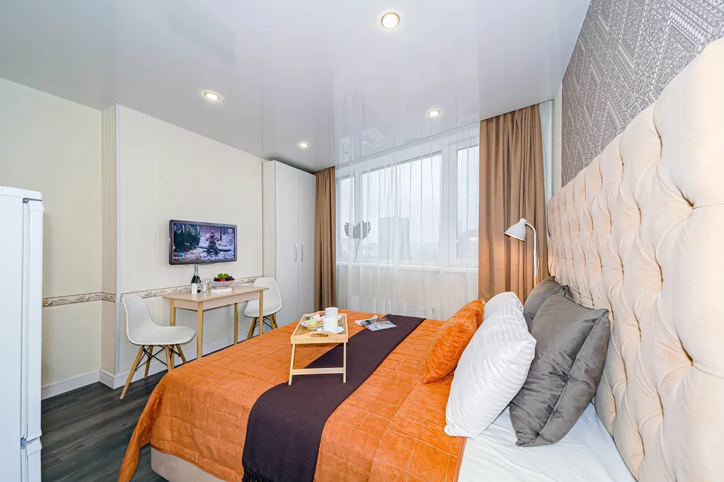 Удобная локация в самом центре с панорамой на город и арену