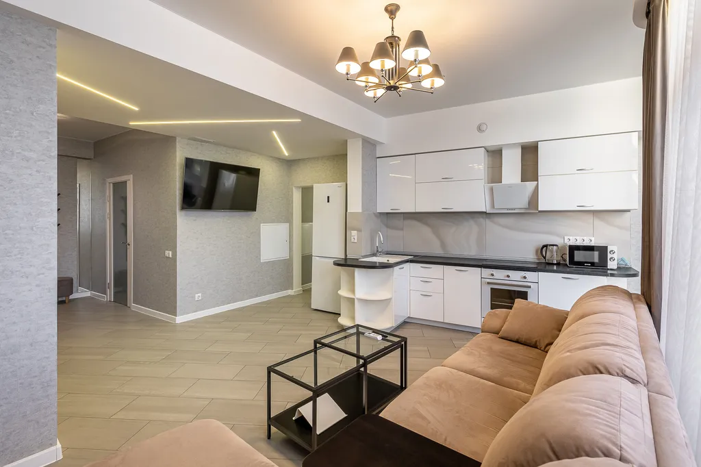 Апартамент с 2 спальнями и с 2 балконами