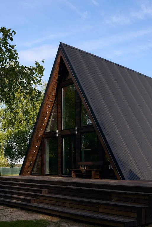 Хабарский треугольник - дом на горе с видом на реку