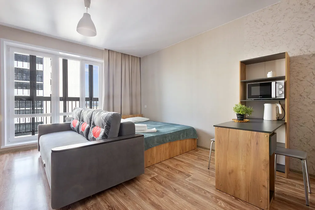 Квартира Квартира Уютная студия в центре с видом на Енисей — Красноярск