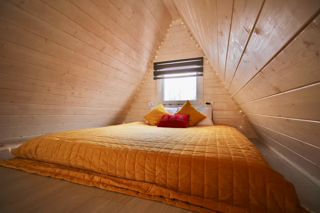 Коттедж A-frame дом Янтарь — Образцово