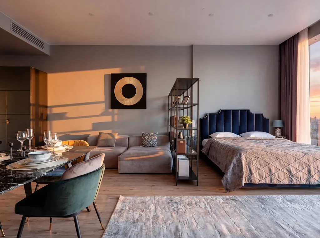 Neva City 43 этаж 51 м2 панорамный вид на небоскребы и город