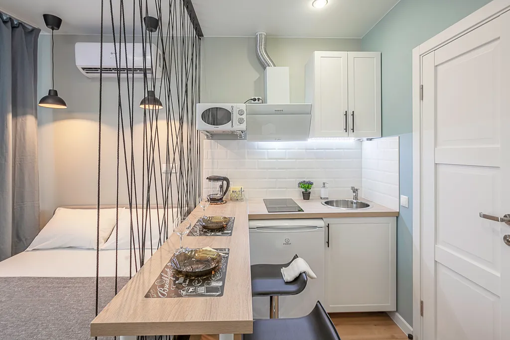 Квартира Квартира Бирюзовая студия в центре города — Волгоград