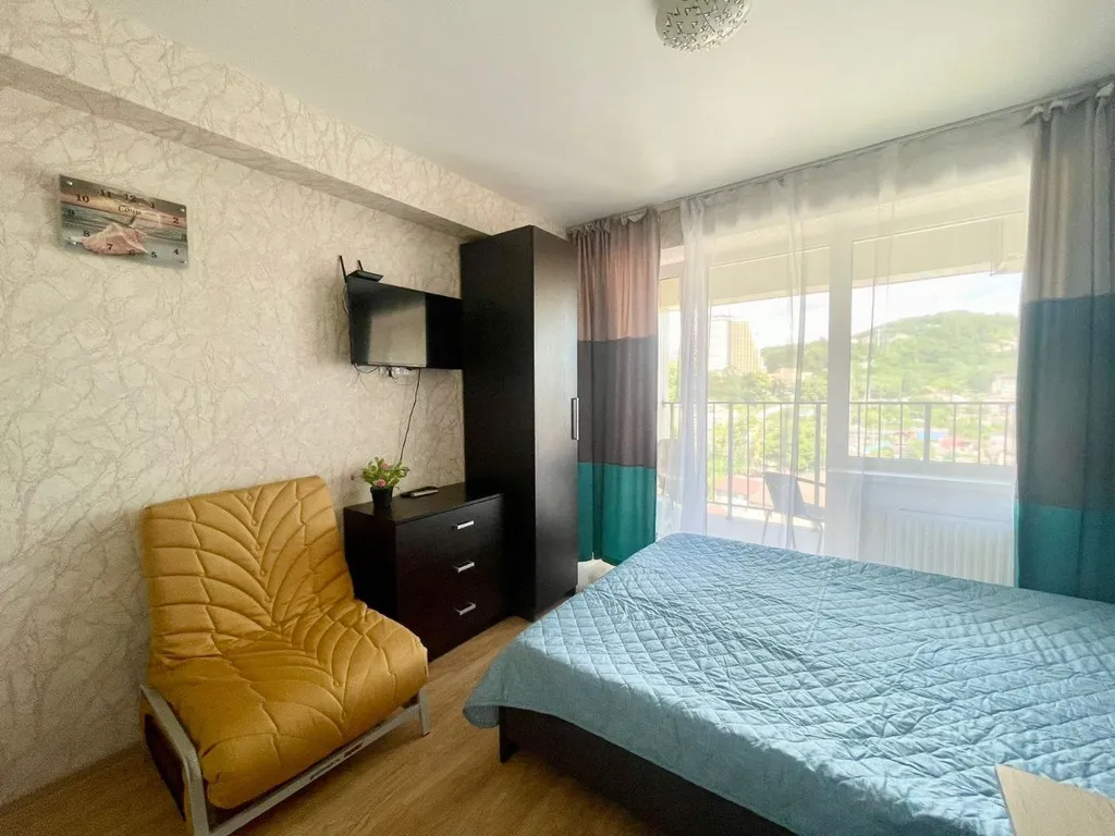 Квартира с видом на море с просторной обеденной зоной