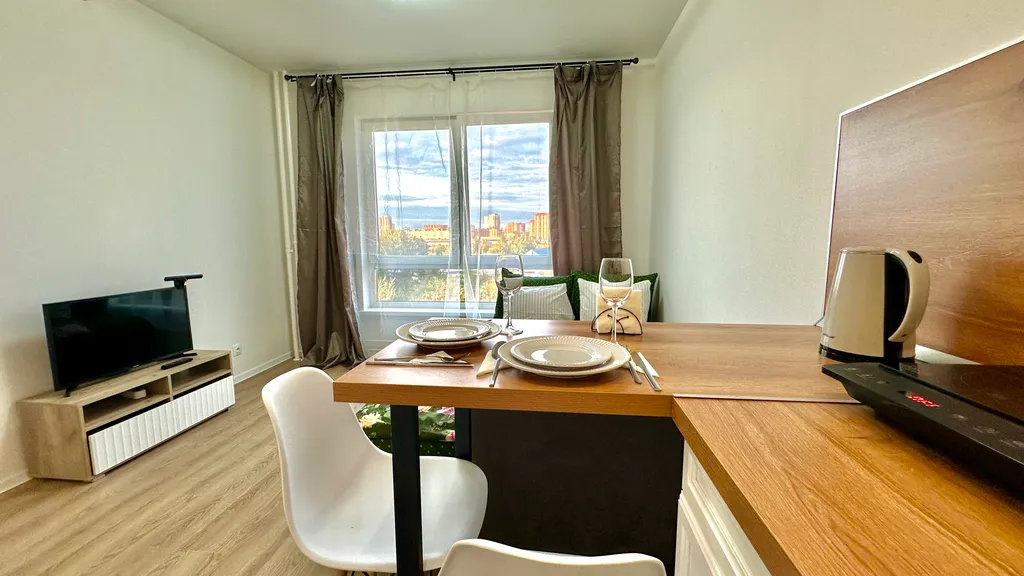 Квартира с видом на пруд