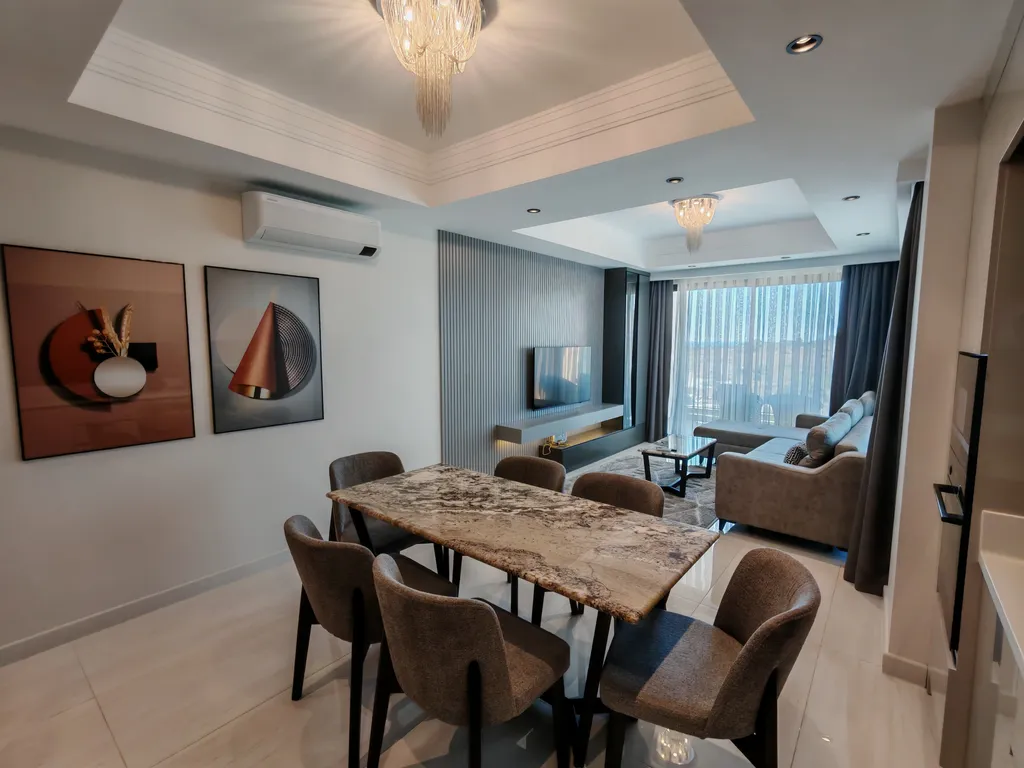 Квартира 2+1 в Azura World c видом на бассейн и аквапарком