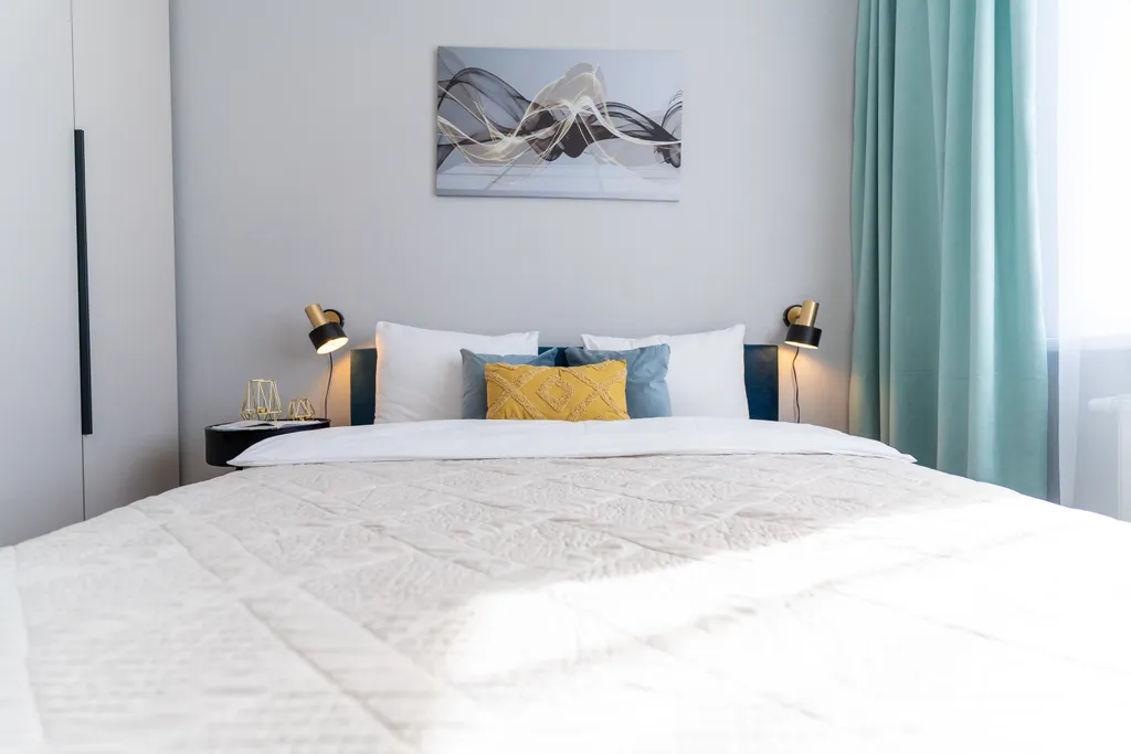 Квартира Квартира Нежная евродвушка в мятных тонах — Екатеринбург