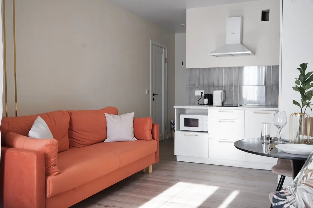 Студия класса премиум для четверых гостей с шикарным ремонтом