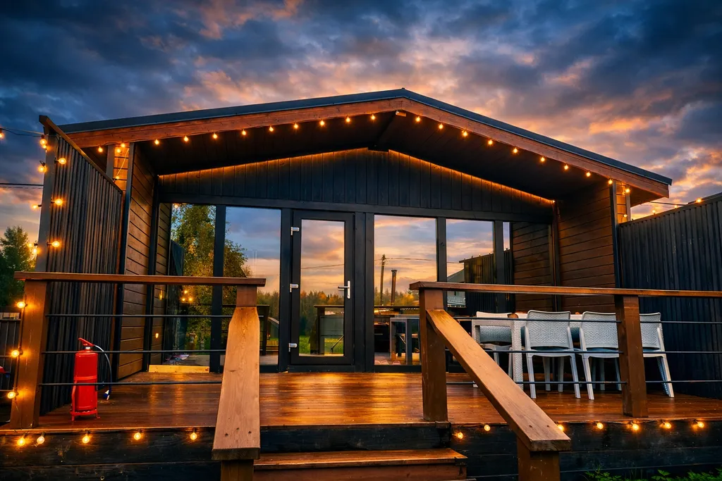 Афрейм с банным чаном и большой баней