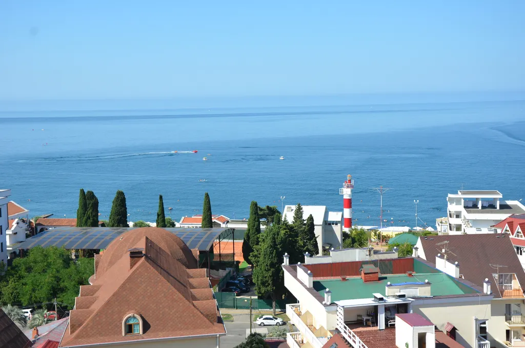 Квартира Апартаменты с видом на море, 1-я береговая, пляж Чайка — аренда посуточно в Адлер