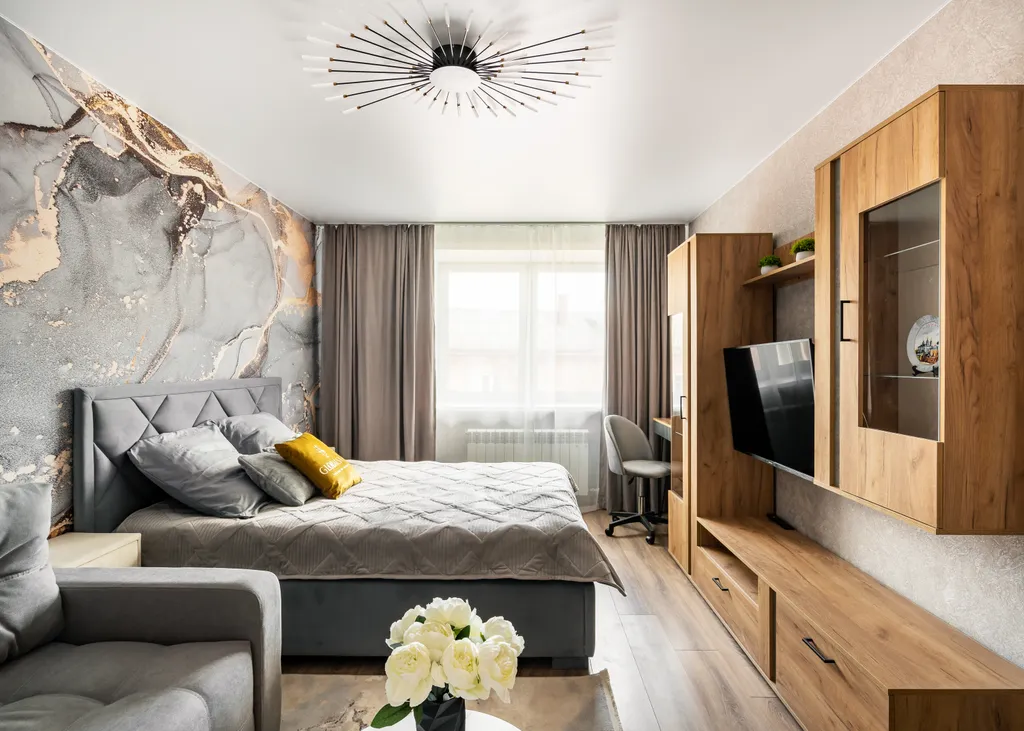 Солнечная 1-комнатная квартира на набережной Днепра