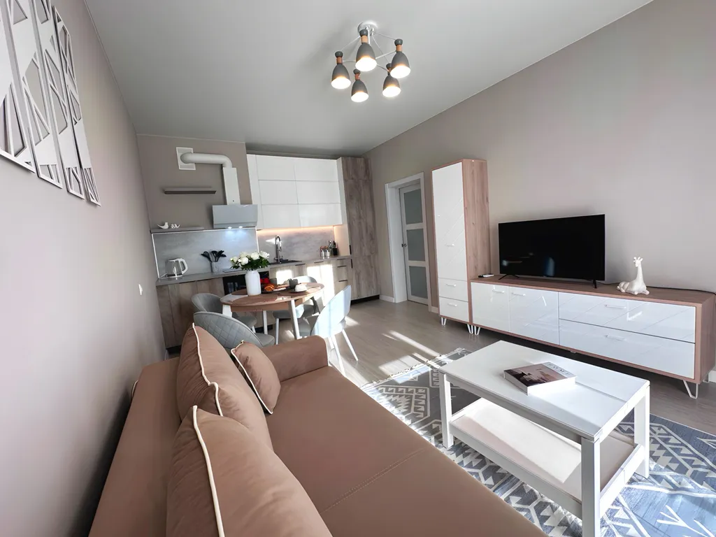 Стильная 2-комнатная квартира для большой компании