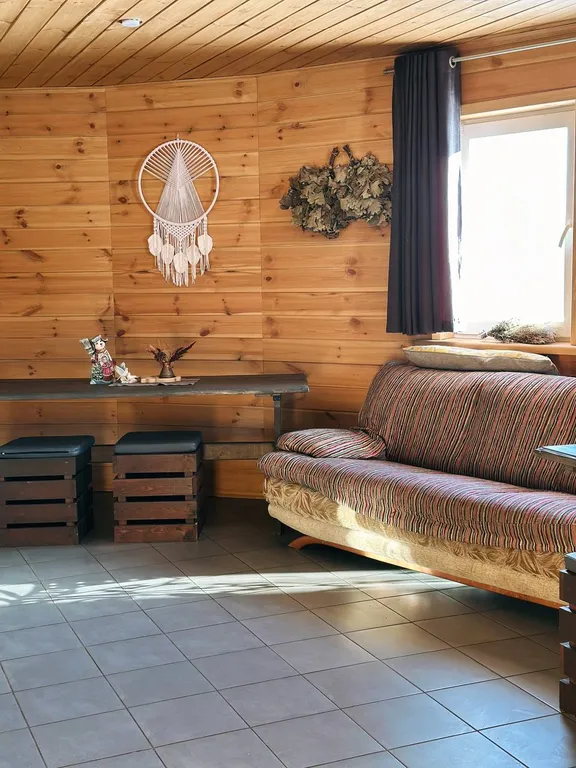 Купольная баня на дровах