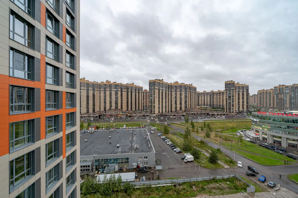 Апартаменты студия у метро, с кухней и панорамными окнами