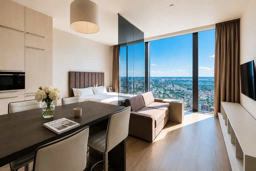 Апартаменты люкс в Москва Сити 62 этаж 51 м²