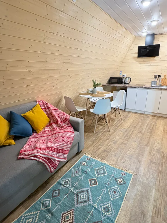 Гостевой дом в стиле А-фрейм Suvi в Карелии