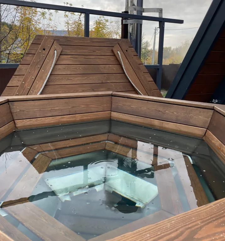 Глэмпинг 40m2 — чан, кухня, Wi-Fi