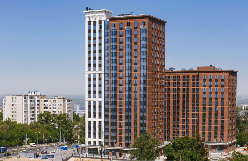 Нежный зефирный апартамент в KM Tower Plaza